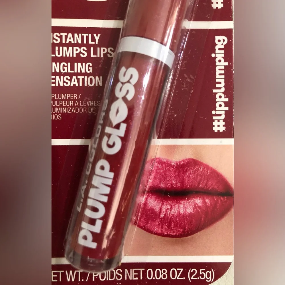2pack shades of reds pinks & mauve lip plumping glossy moisturizing lipgloss‎